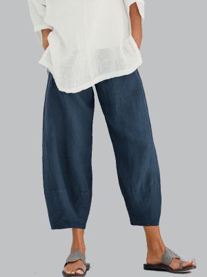 Women Cotton Pants Spring Summer Casual Pants